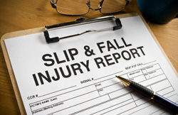 Slip and Fall Injury report